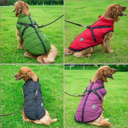 Freya Winter Coat – Insulated Dog Jacket with Harness Loop