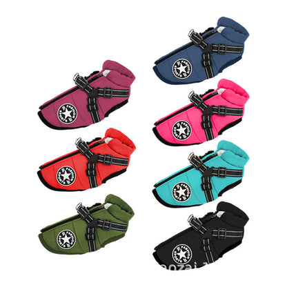 Freya Winter Coat – Insulated Dog Jacket with Harness Loop