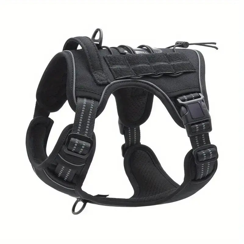 Adjustable Tactical Dog Harness with Reflective Straps for Service Dogs – Durable Military-Grade Comfort and Visibility 7