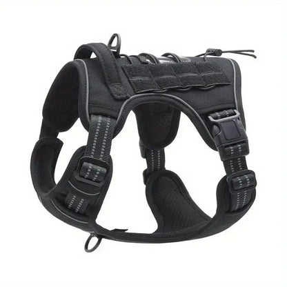 Adjustable Tactical Dog Harness with Reflective Straps for Service Dogs – Durable Military-Grade Comfort and Visibility 7