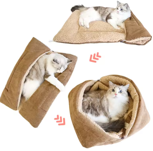 Cozy 2-in-1 Cat Bed and Blanket – Soft, Washable, All-Season Comfort for Cats 4