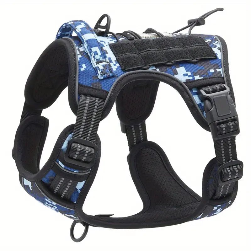 Adjustable Tactical Dog Harness with Reflective Straps for Service Dogs – Durable Military-Grade Comfort and Visibility 6