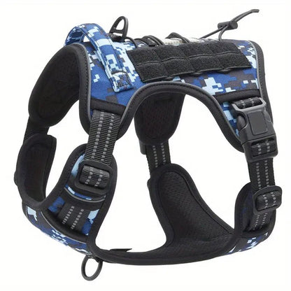 Adjustable Tactical Dog Harness with Reflective Straps for Service Dogs – Durable Military-Grade Comfort and Visibility 6