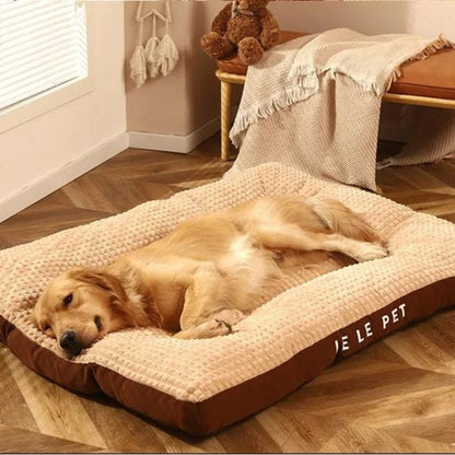 Large Fleece Dog Bed with Detachable Cover – Cozy and Comfortable Sleeping Solution for Pets of All Sizes 0