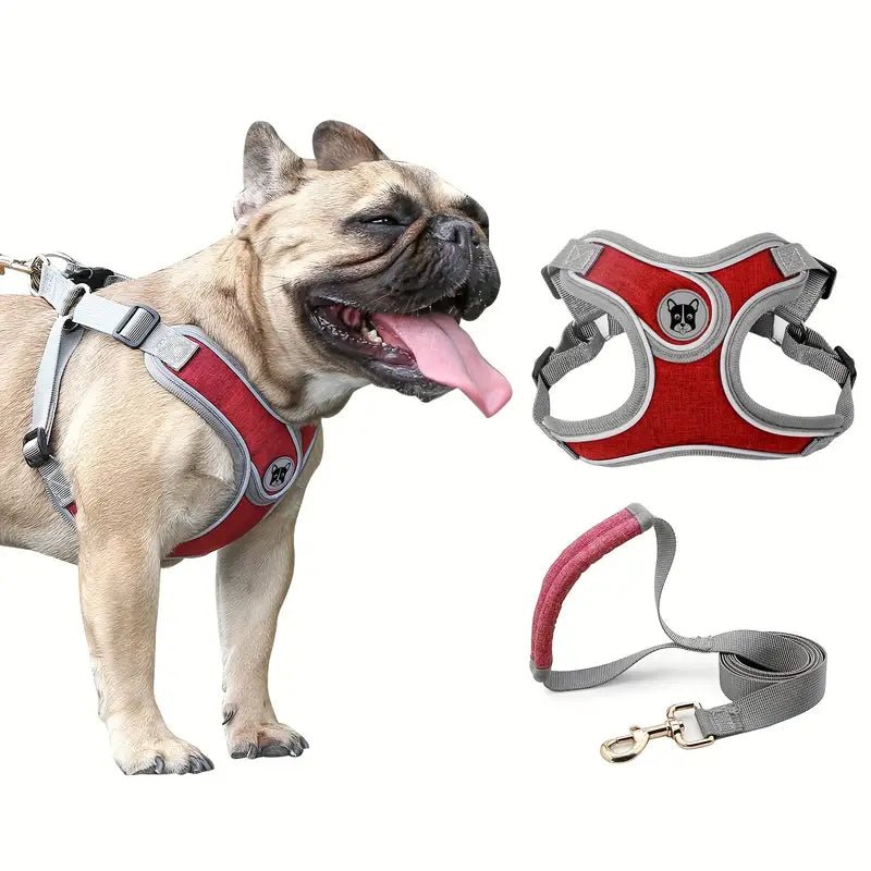 No Pull Dog Harness with Reflective Strip – Adjustable Fit for Small to Medium Dogs, Best for Puppy Training and Daily Walks 5