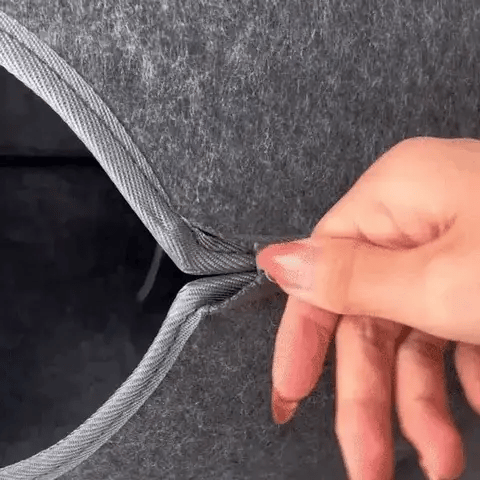 2-in-1 Cat Bed and Play Tunnel - Cozy Eco-Friendly Felt Design for Rest and Play, Easy to Clean 3