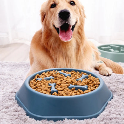Anti-Gobble Food Bowl - Slow Feeder for Dogs & Cats