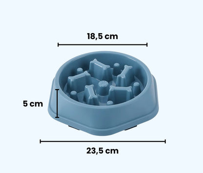 Anti-Gobble Food Bowl - Slow Feeder for Dogs & Cats