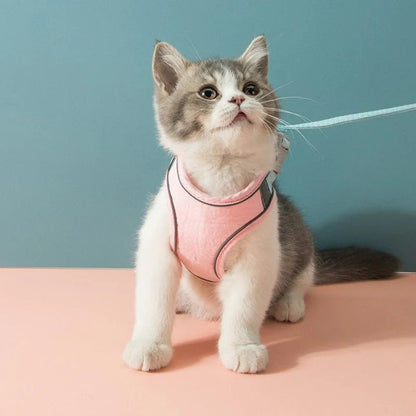 Harness with Reflective Trim for Cats