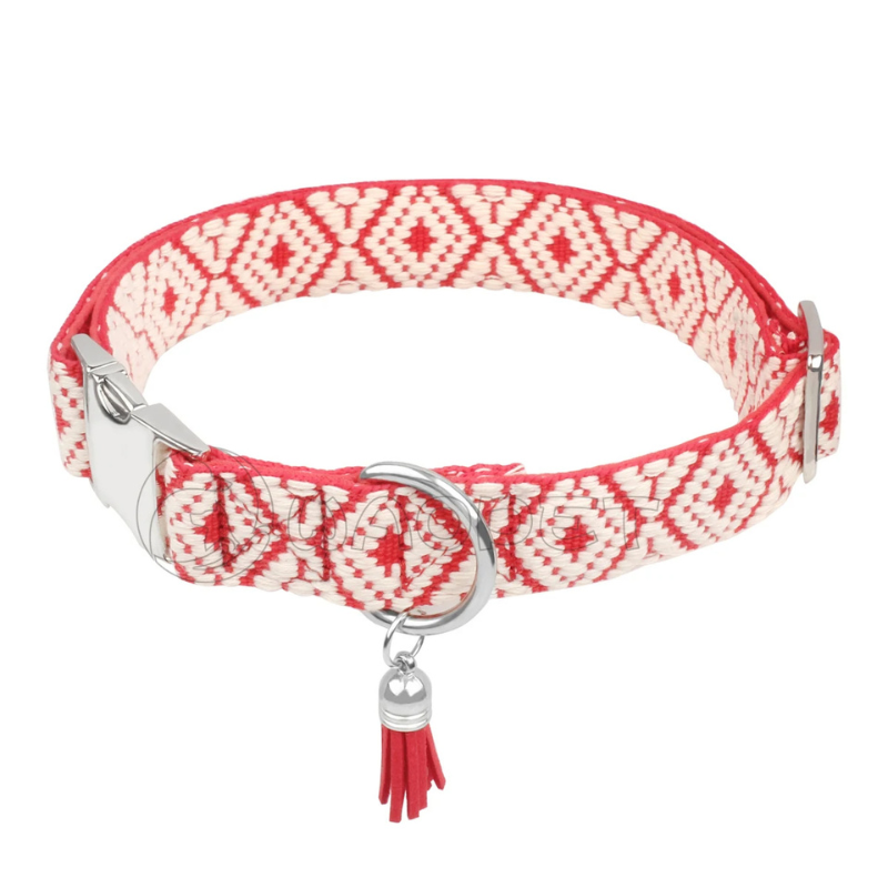 Collar with a Zigzag Pattern for Dogs