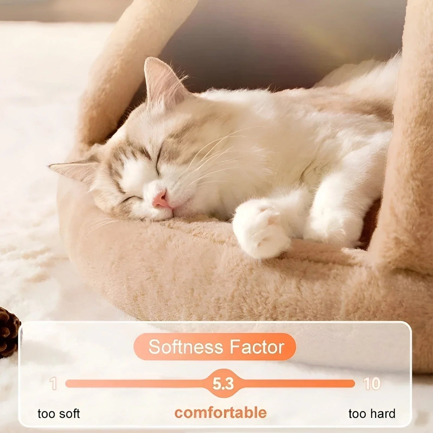 Hideaway Cave – Enclosed Cat Bed with Tipi Design