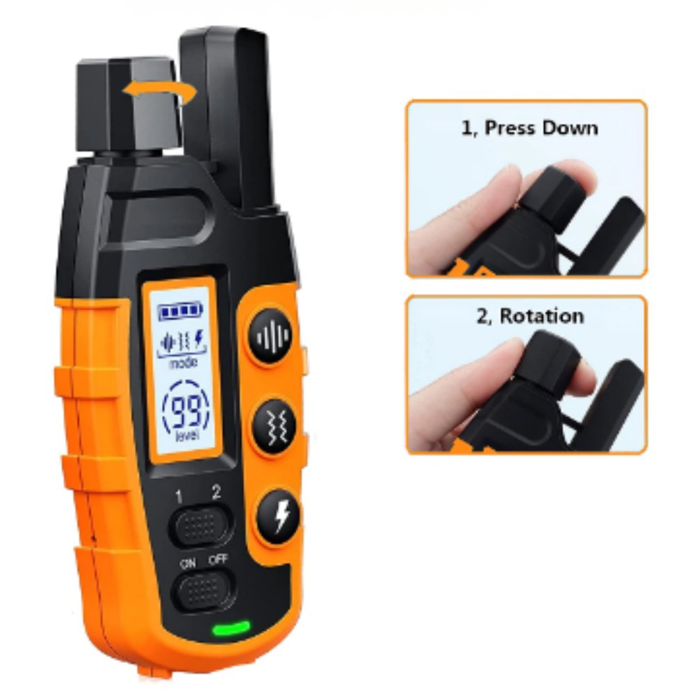 Dog Training Collar with Beep, Vibration, Adjustable Shock – Waterproof and Rechargeable Dog Collar 4