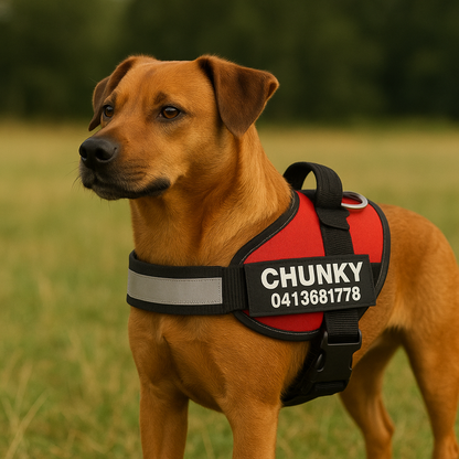 Echo ID Harness – Personalized No-Pull Dog Harness with Reflective Trim