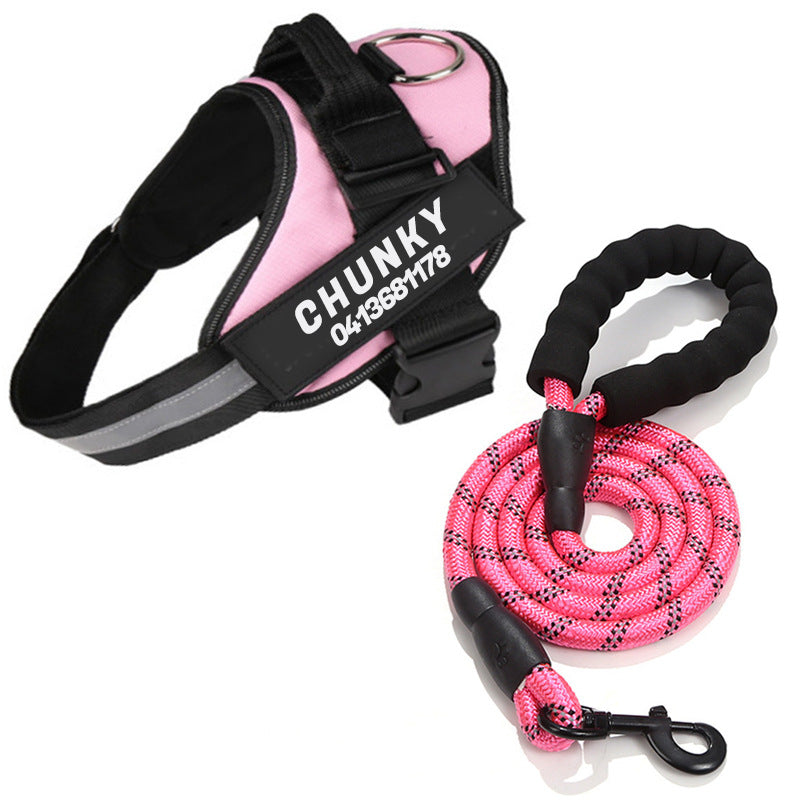 Echo ID Harness – Personalized No-Pull Dog Harness with Reflective Trim