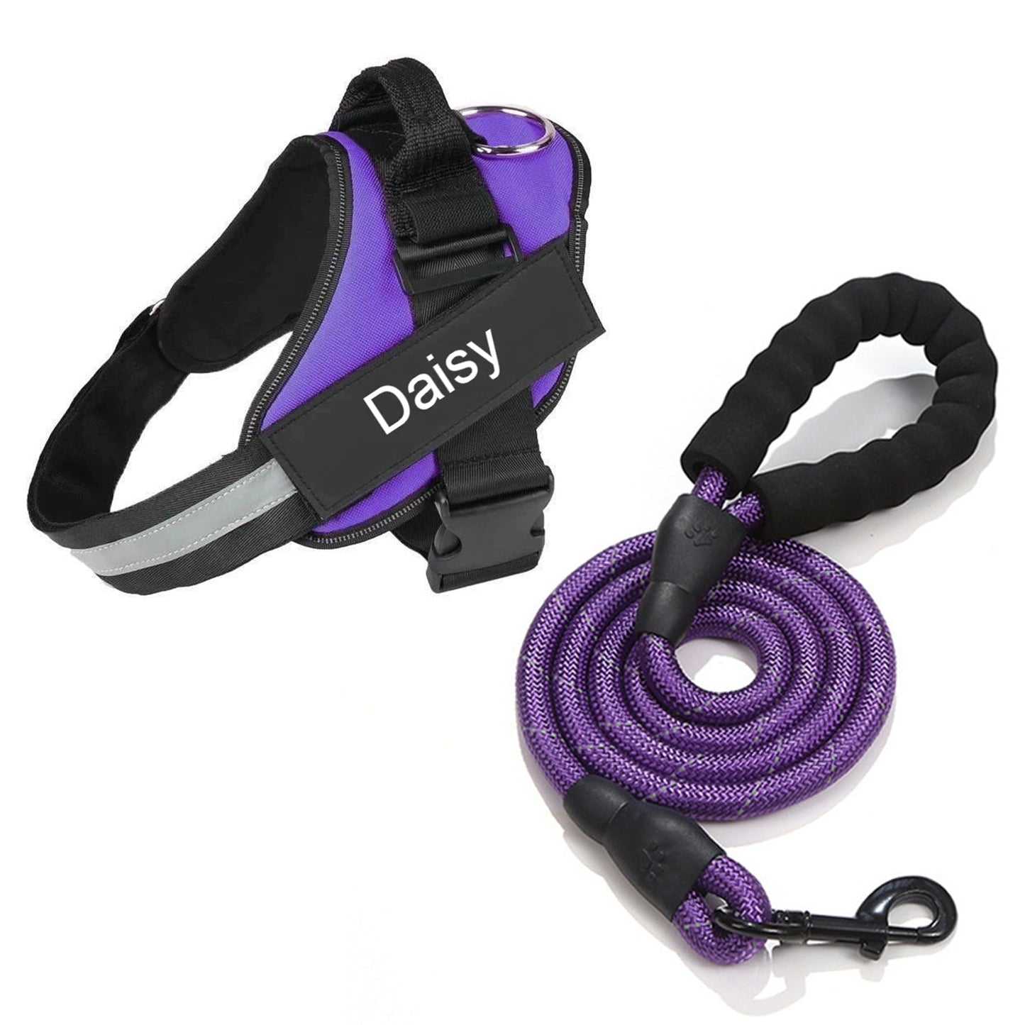 Echo ID Harness – Personalized No-Pull Dog Harness with Reflective Trim